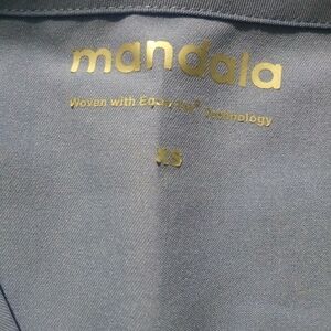 Mandala Blue Shirt XS Scrub Top